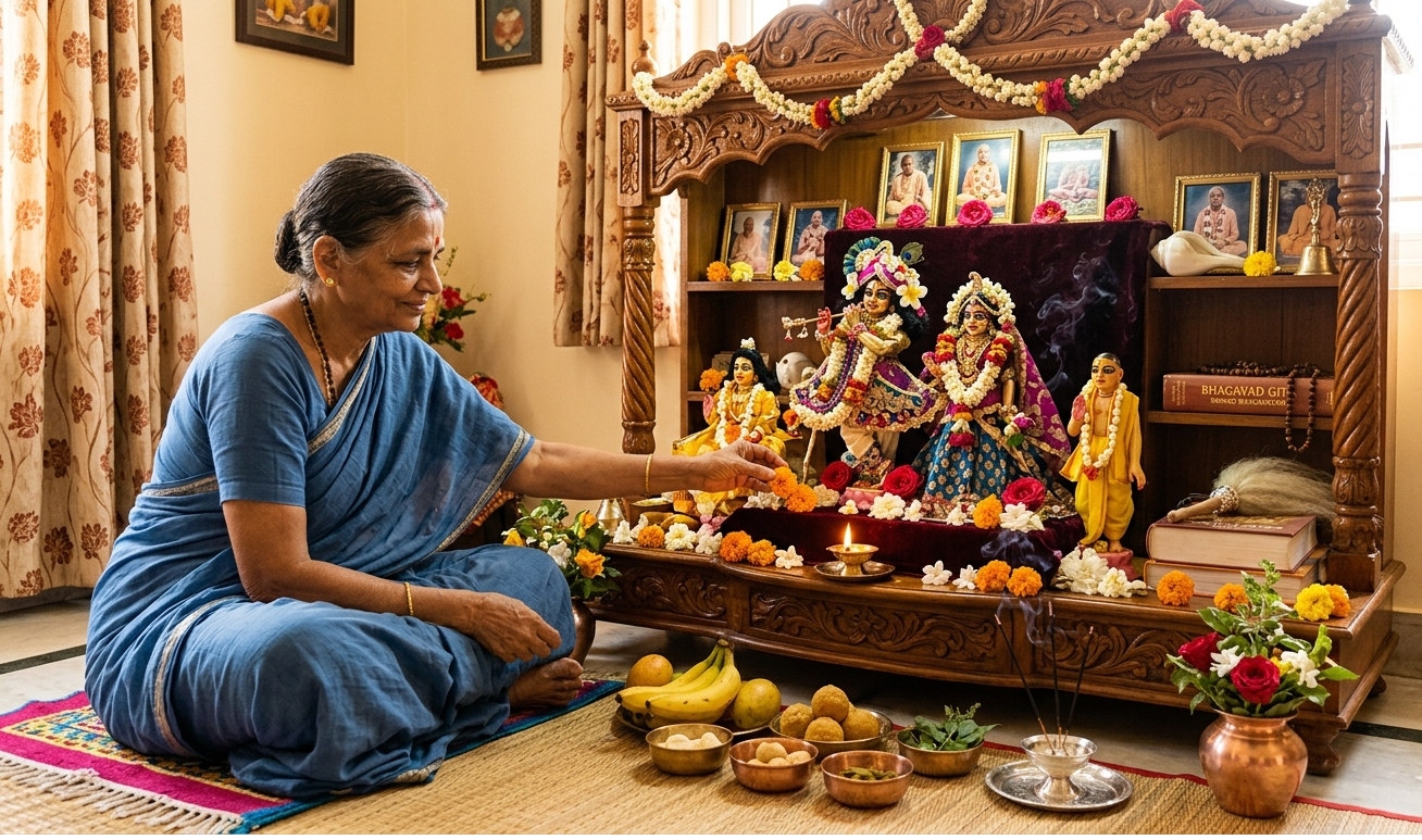 Ancient Vishnu temple architecture with intricate carvings showing Vishnu's cosmic form